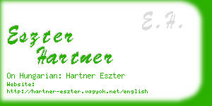 eszter hartner business card